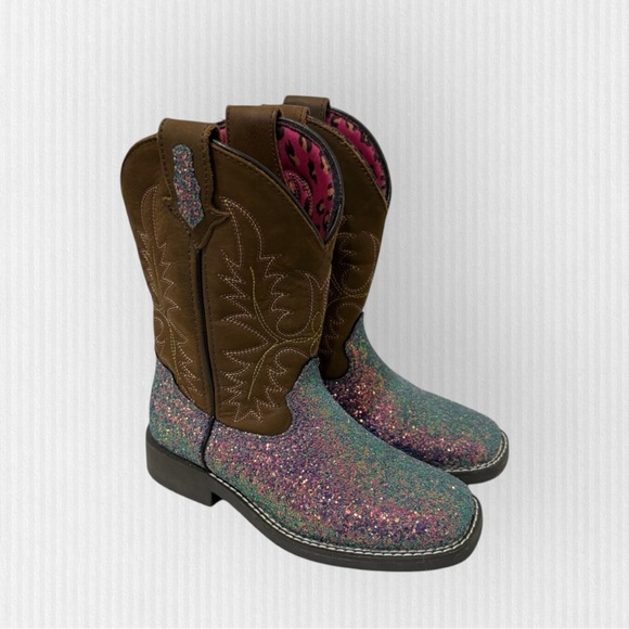 Cheyanne Other - Girls Sparkle Western Boots - Size 13D 📸📸